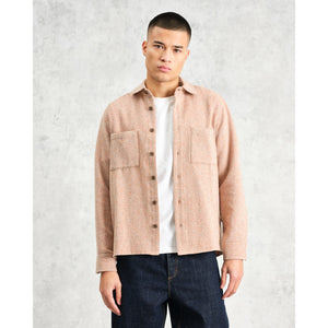 オーバーシャツ WOOL BLEND FLECK (RUST/MULTI)