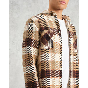 【予約】オーバーシャツ PIKE CHECK (NATURAL/BROWN)