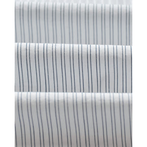 【予約】シェリーシャツ POPLIN FINE STRIPE (ECRU/BLUE)
