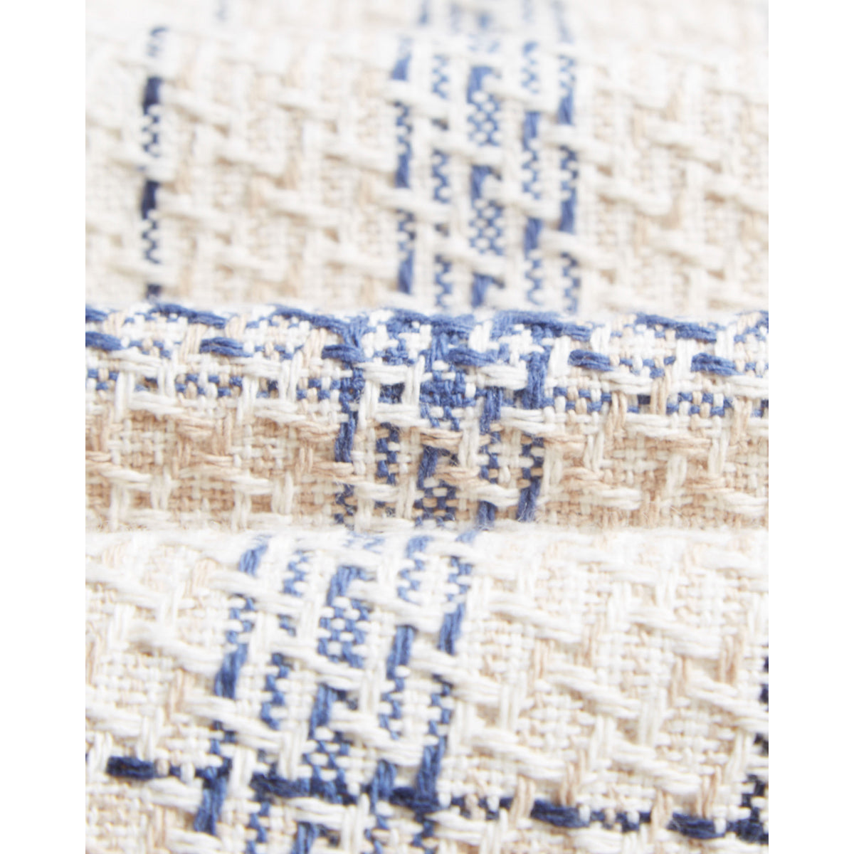 WHオーバーシャツ｜アールチェック(ECRU/BLUE)