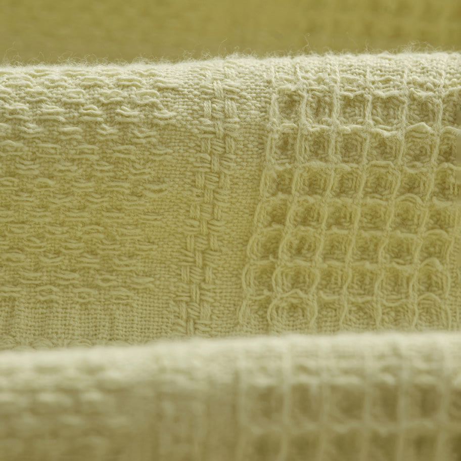 ディドコットシャツ WAFFLE PATCHWORK (GREEN)