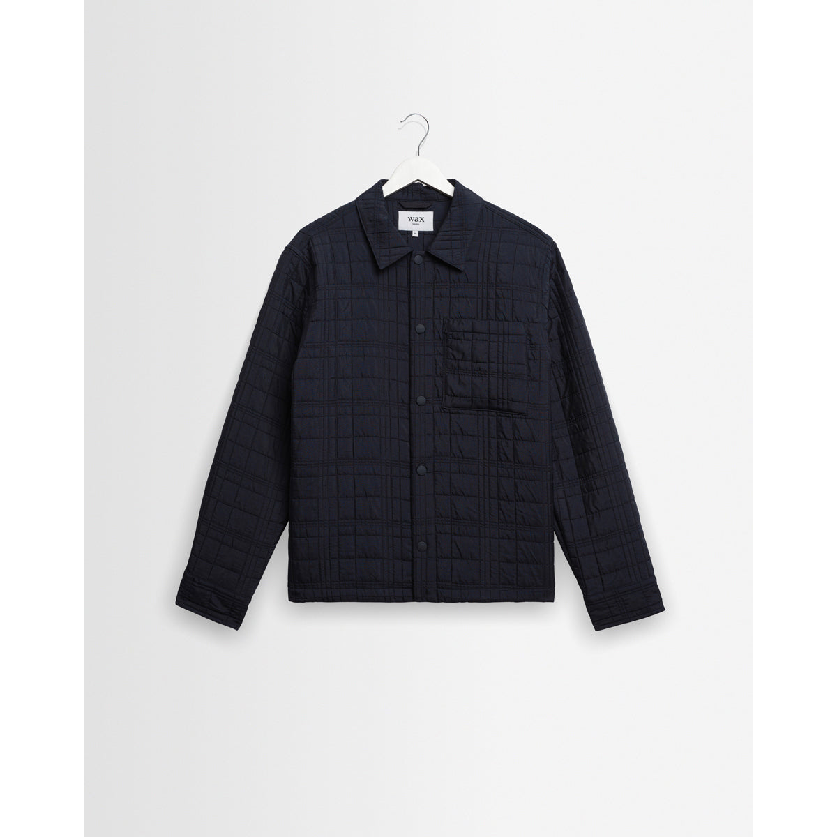 オーバーシャツ ROMER CHECK QUILTN (NAVY)