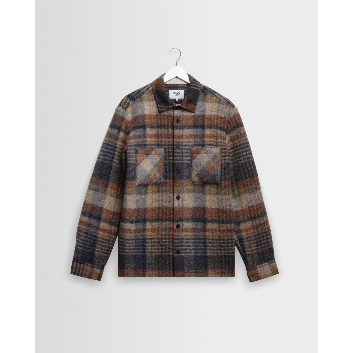 オーバーシャツ ARI WOOL BLEND CHECK(OATMEAL/MULTI)