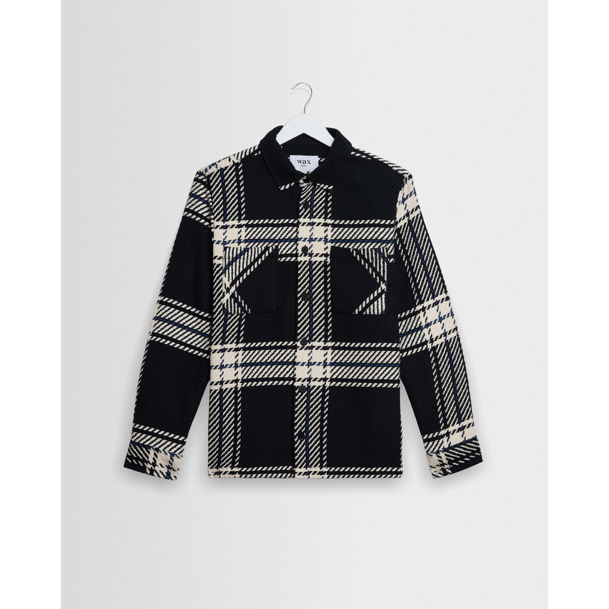 オーバーシャツ OVERSIZE GRID CHECK (BLACK/ECRU)