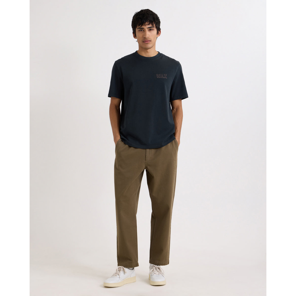 カートトラウザーズ ORGANIC COTTON TWILL (DARK KHAKI)