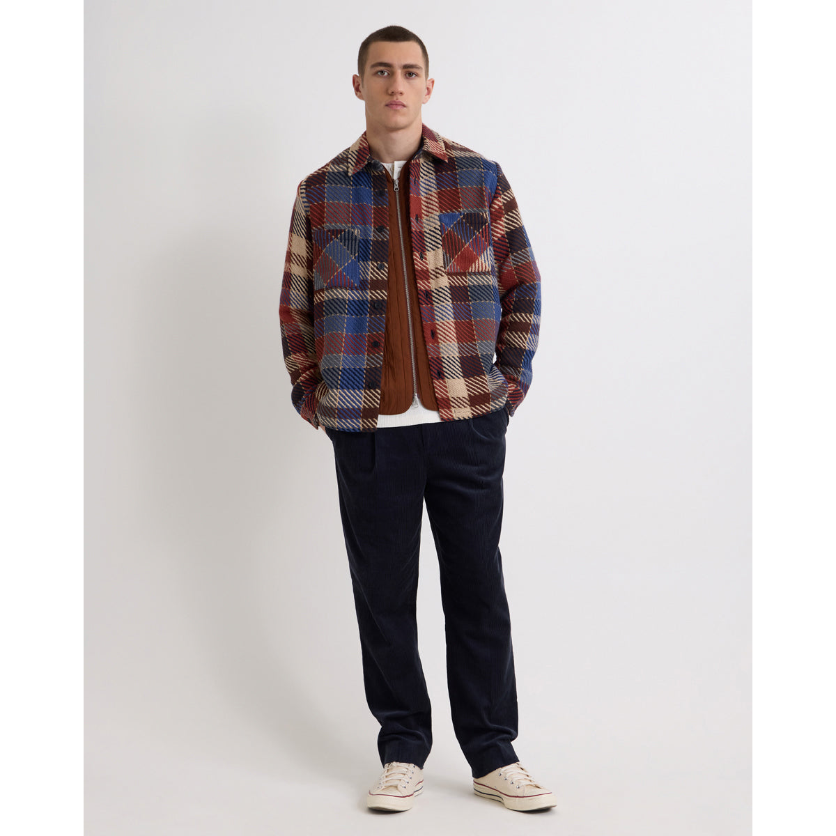 オーバーシャツ PIKE CHECK (RUST/MULTI)