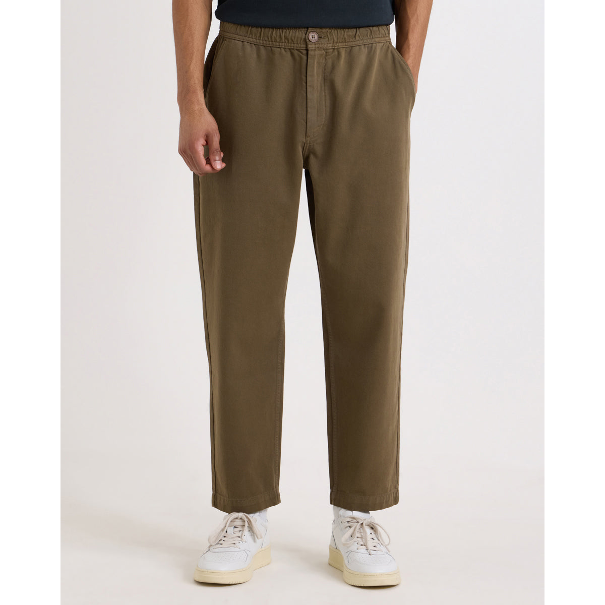 カートトラウザーズ ORGANIC COTTON TWILL (DARK KHAKI)