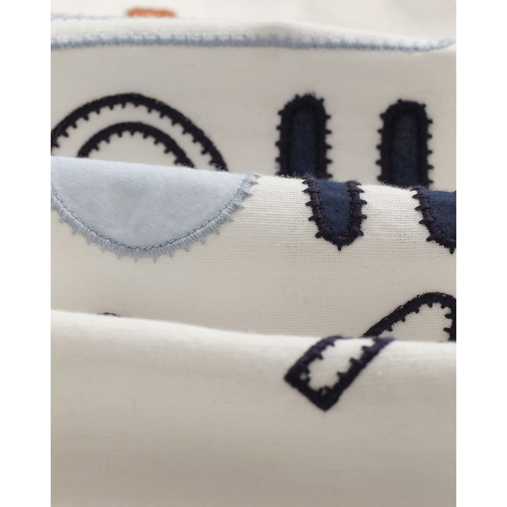 ディドコットシャツ ABSTRACT APPLIQUE (ECRU/MULTI)