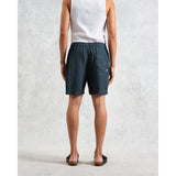 【予約】カートショーツ TOW TONE LINEN (DARK GREEN)