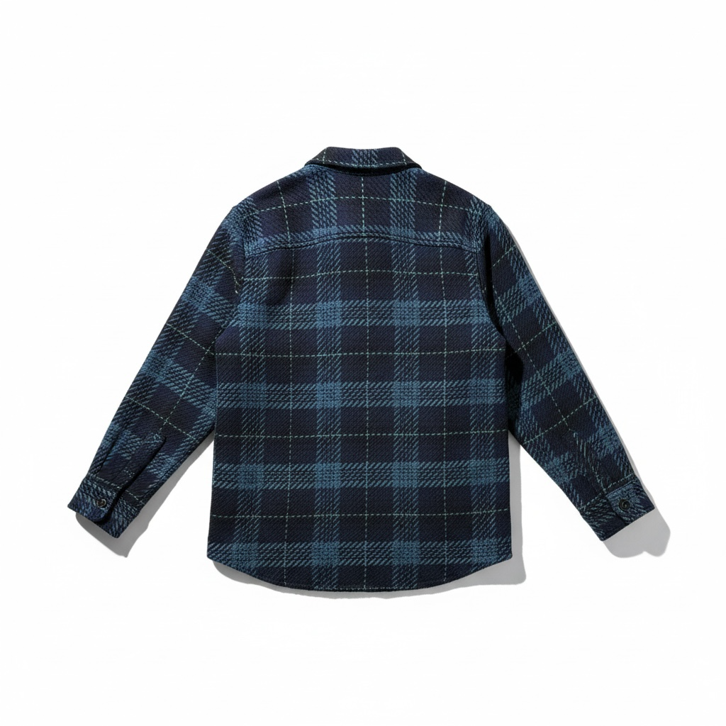 オーバーシャツ TARTAN CHECK (NAVY/BLACK)