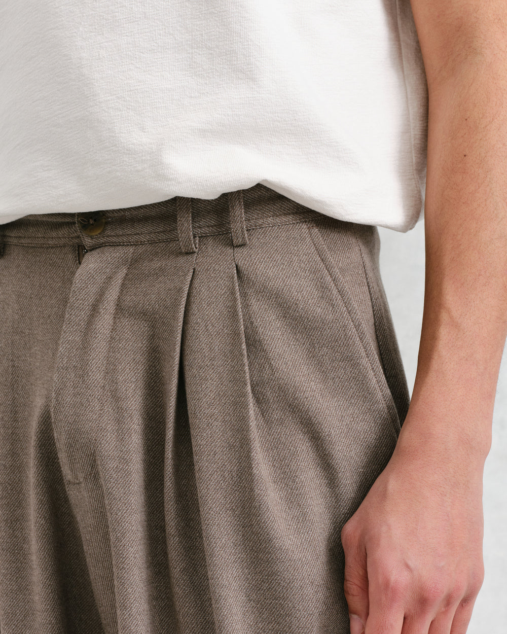 ラレートラウザー ツイルステッチ (NATURAL)