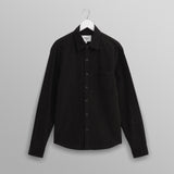 シェリーシャツ シアーサッカーコード (BLACK ) SHT-SHL-BSB-BLK ワックスロンドンwax london