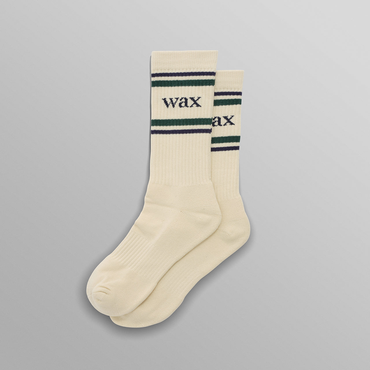 スポーツソックス ブランデッドストライプ (ECRU/ NAVY)