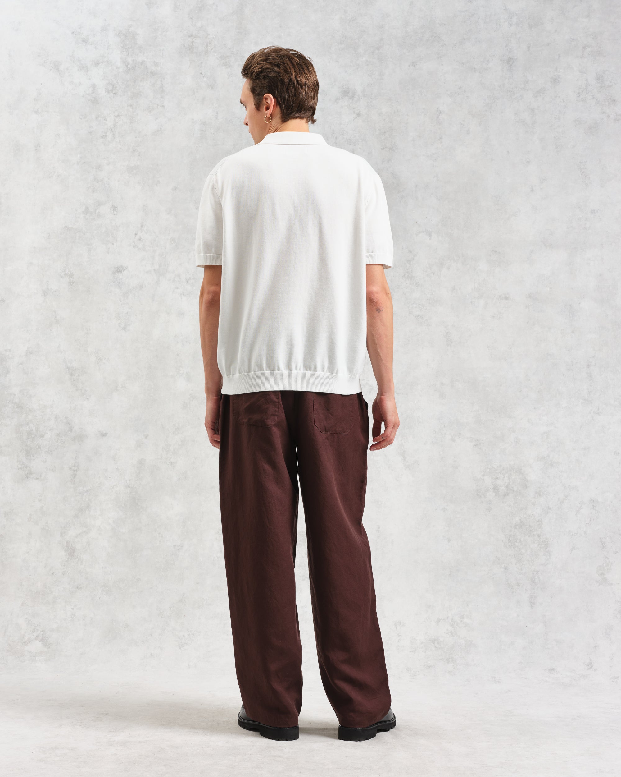 ポロシャツ RETRO STRIPE (PALE BLUE/ECRU)