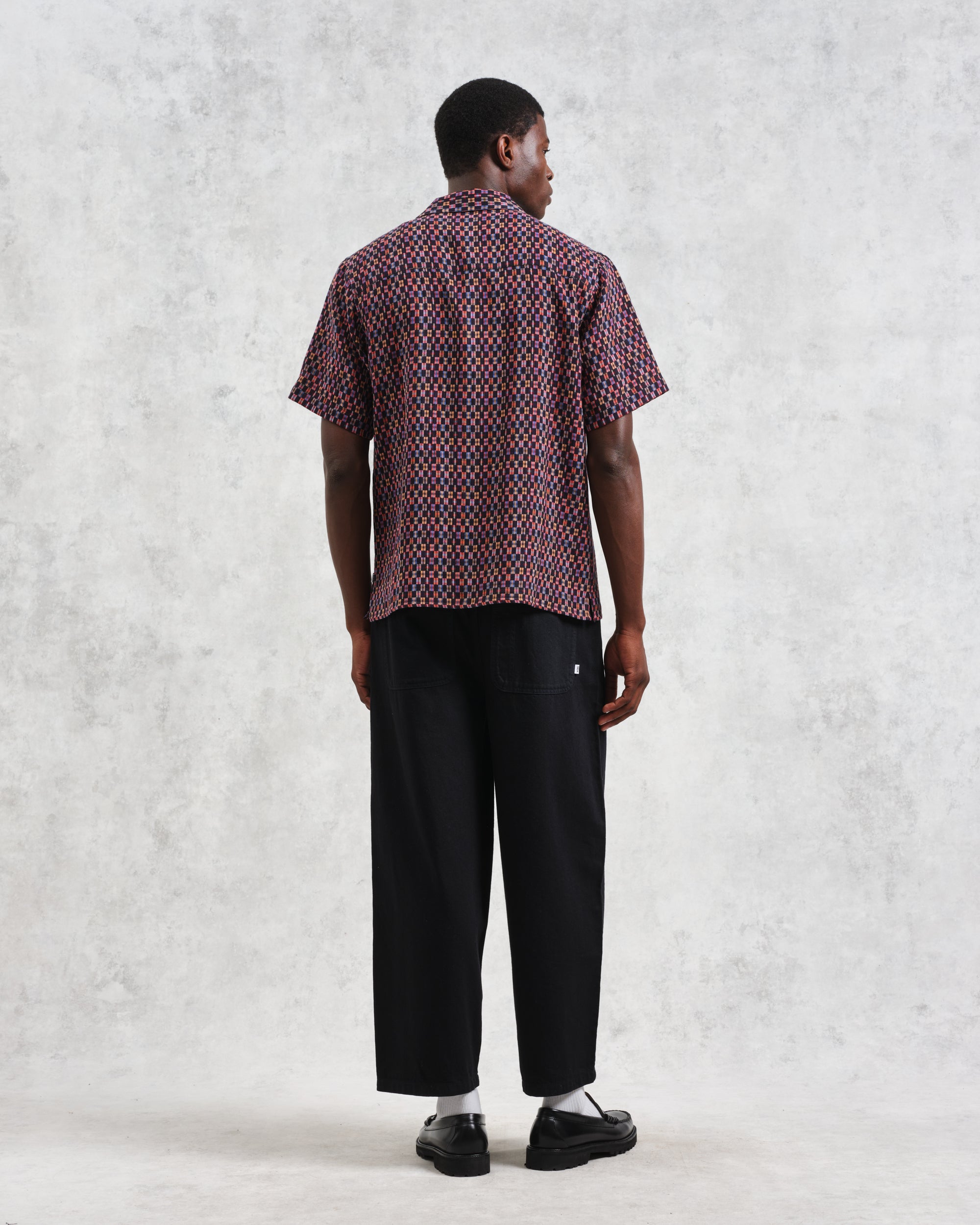 ディドコットシャツ MINI DOUBLE GRID (NAVY/MULTI)