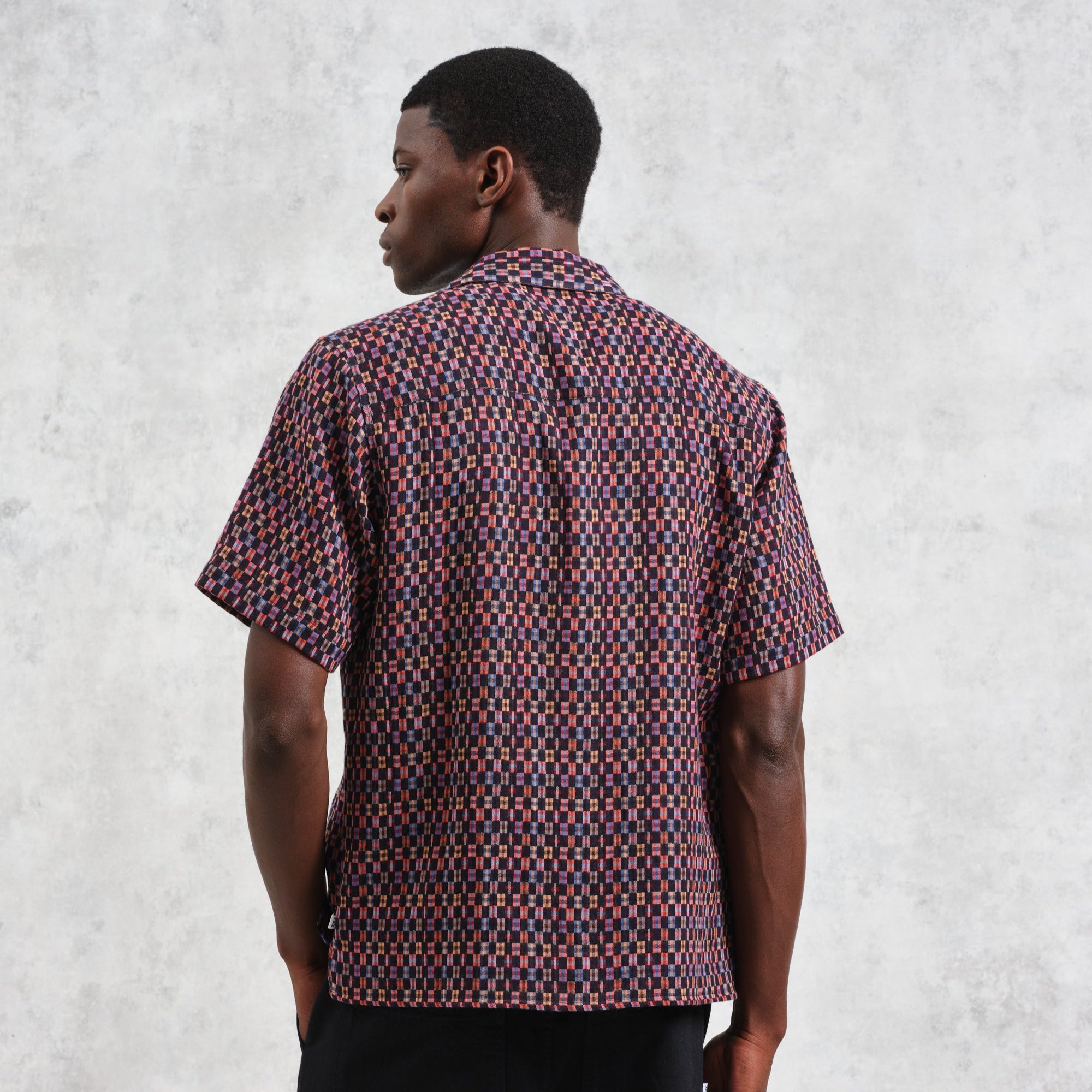 ディドコットシャツ MINI DOUBLE GRID (NAVY/MULTI)