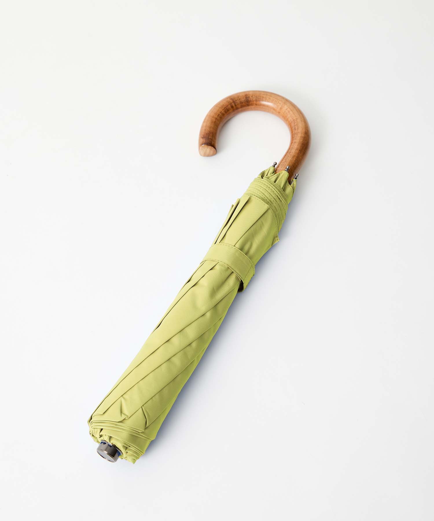 TL15 Small Maple Crook | 折りたたみ傘 | アーチ型ハンドル | メイプル | 晴雨兼用傘 (PISTACHIO)