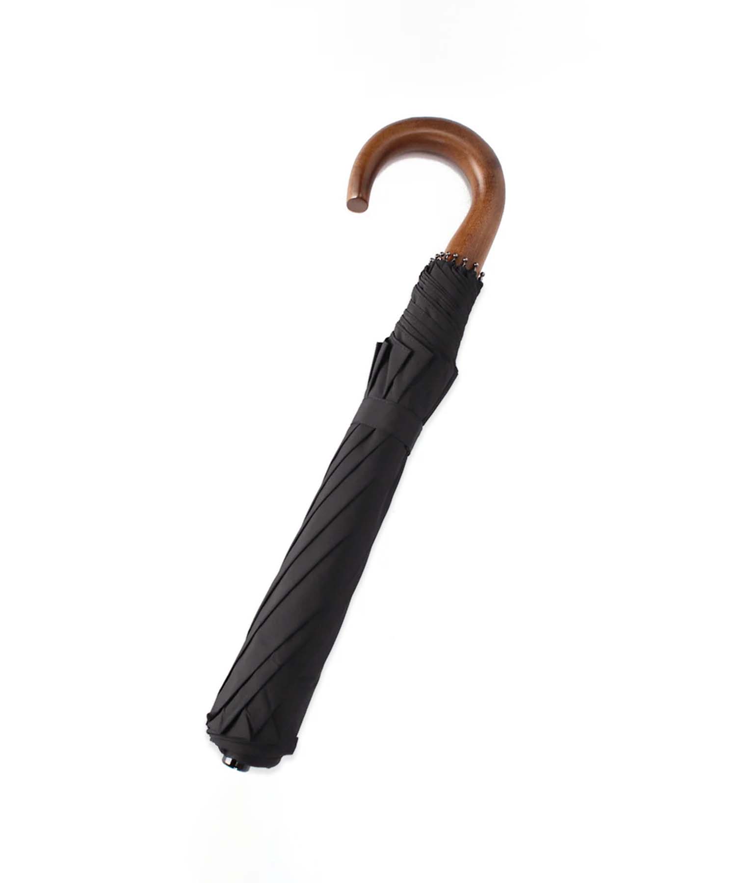 TL1 Maple Crook | 折りたたみ傘 | アーチ型ハンドル | メイプル | 晴雨兼用傘 (099 BLACK)