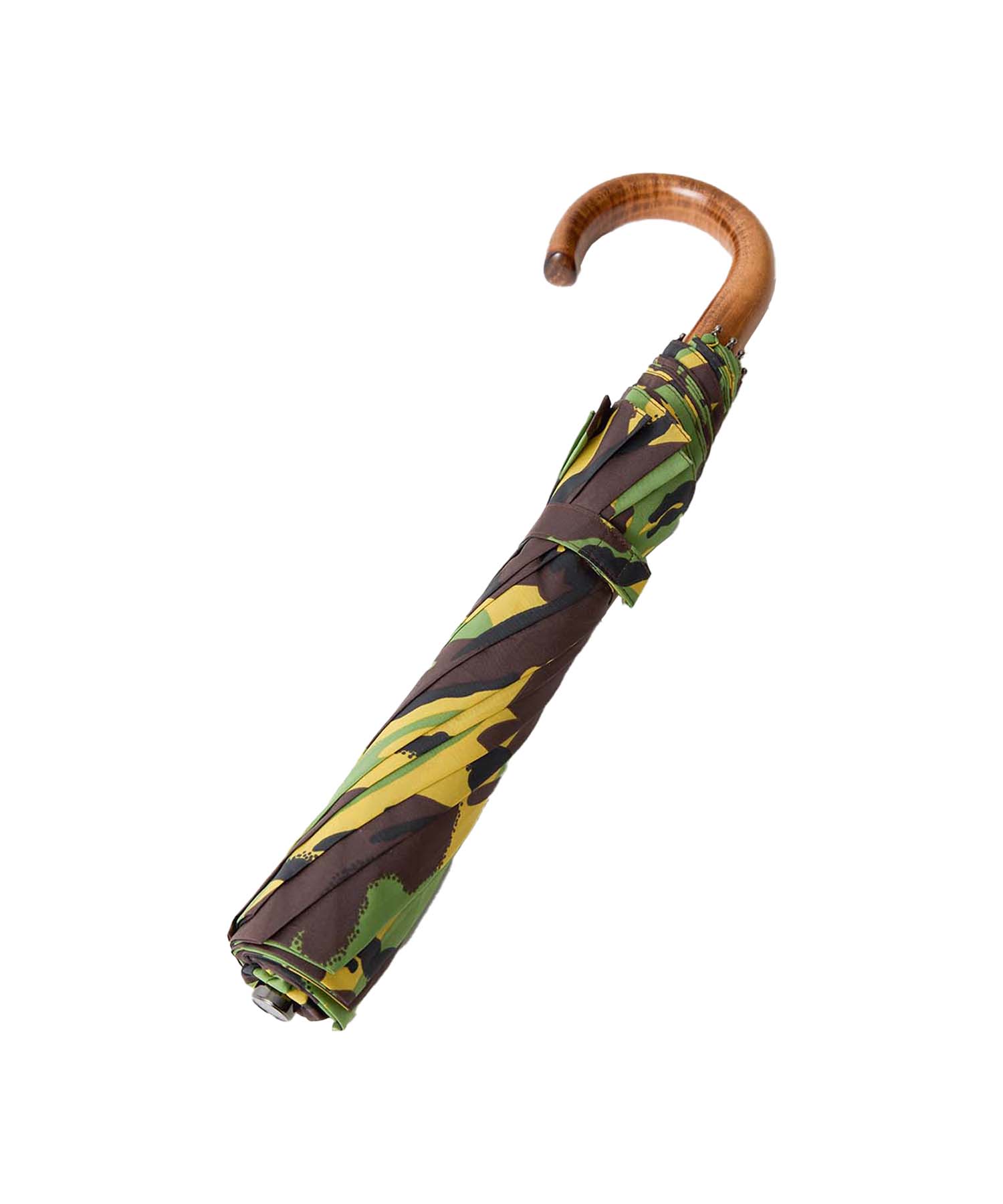 【英国ブランド】FOX UMBRELLAS　折り畳み傘　木製ハンドル TL1 Maple Crook | 折りたたみ傘 | アーチ型ハンドル | メイプル | 雨