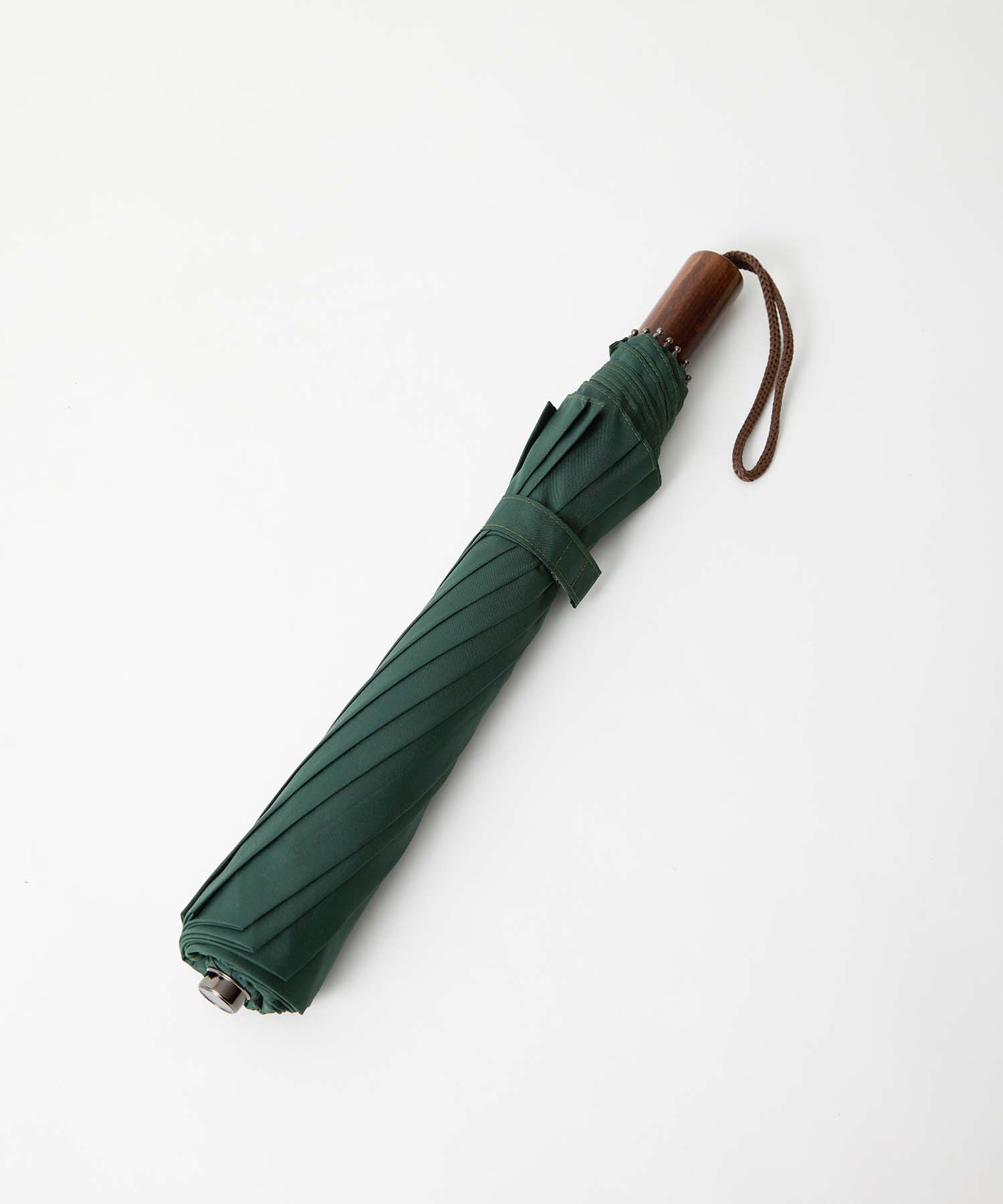 TL2 Maple Straight | 折りたたみ傘 | ストレート型ハンドル | メイプル | 雨用傘 (BROWN-02 GREEN)