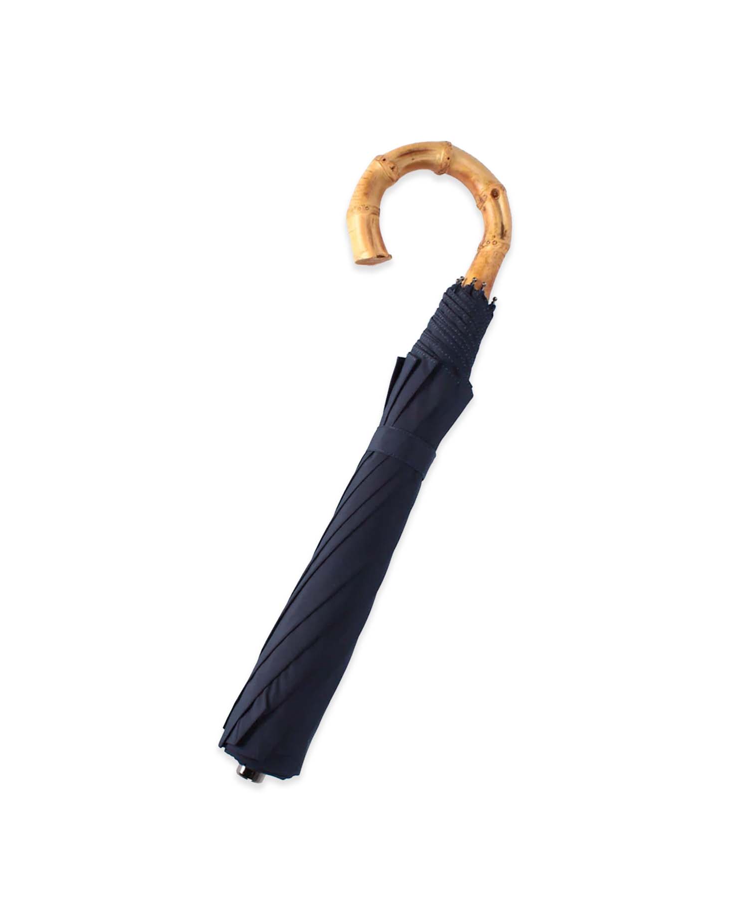 TL4 Whangee Crook | 折りたたみ傘 | アーチ型ハンドル | ワンギー | 雨用傘 (04 NAVY)