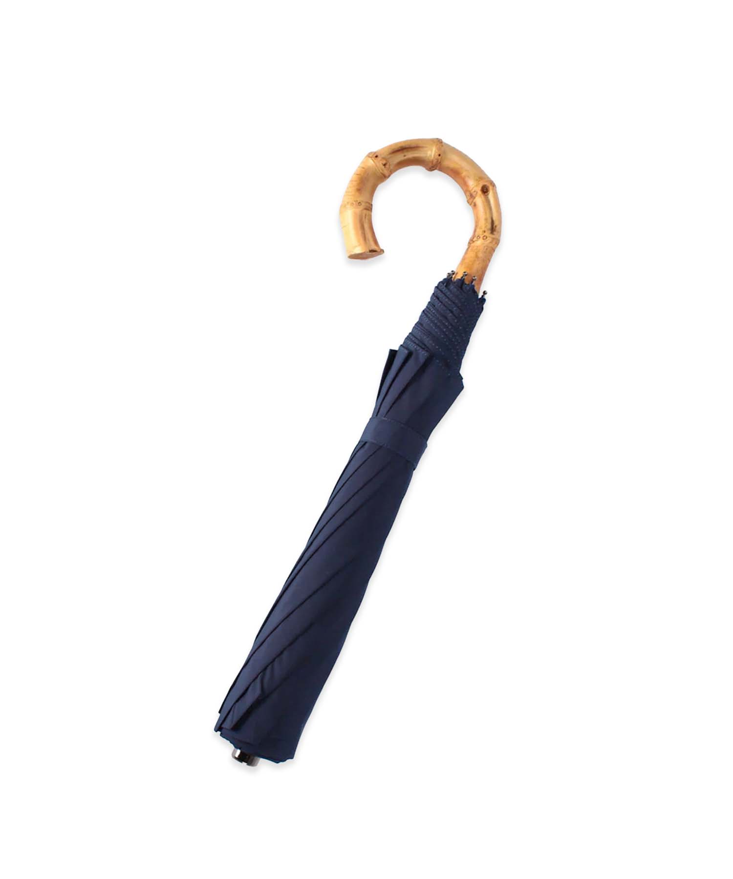 TL4 Whangee Crook | 折りたたみ傘 | アーチ型ハンドル | ワンギー | 晴雨兼用傘 (598 NAVY)