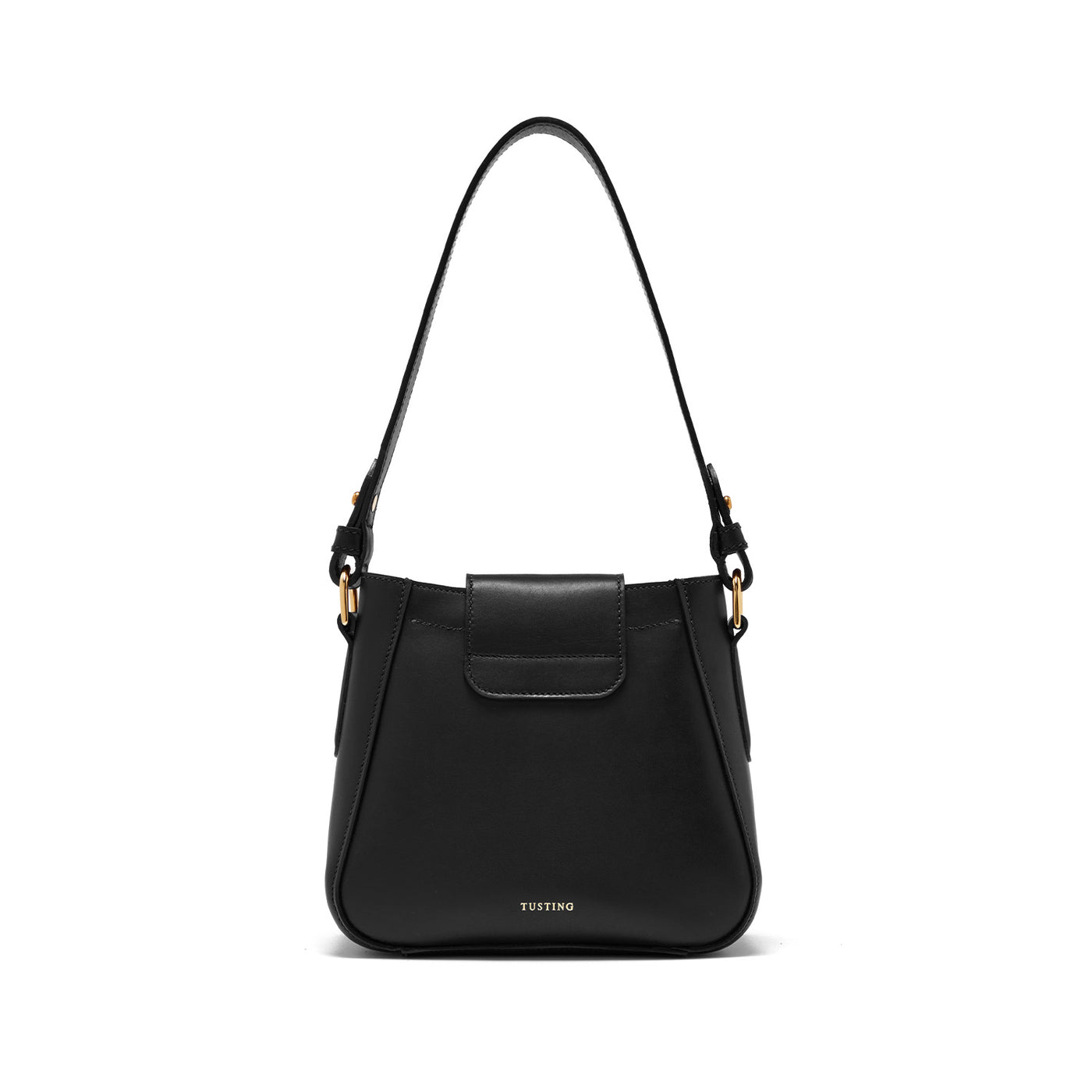 Tusting-mini-hazel-black-suede