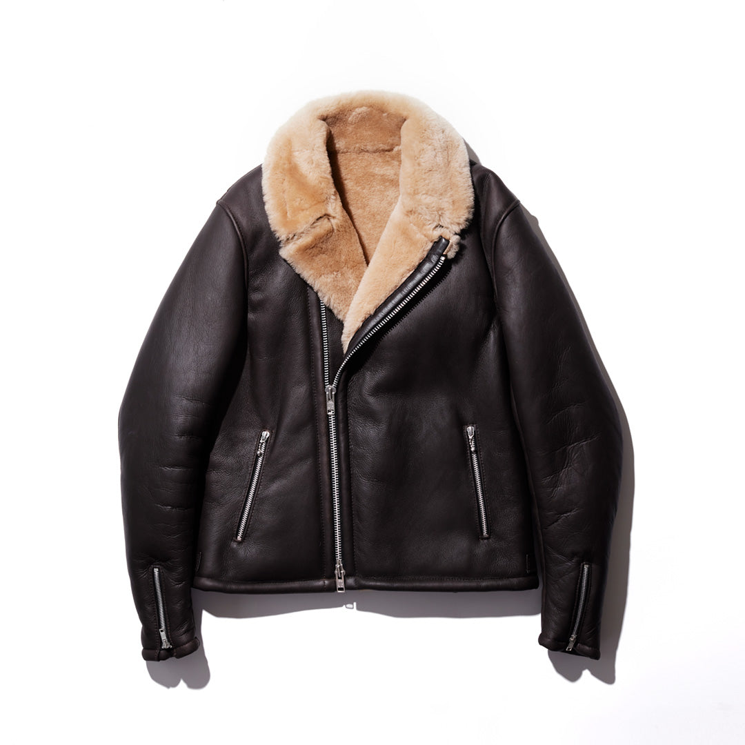 シアリングダブルジャケット/ナッパ仕上げ - SHEARLING DOUBLE(NAPPA)