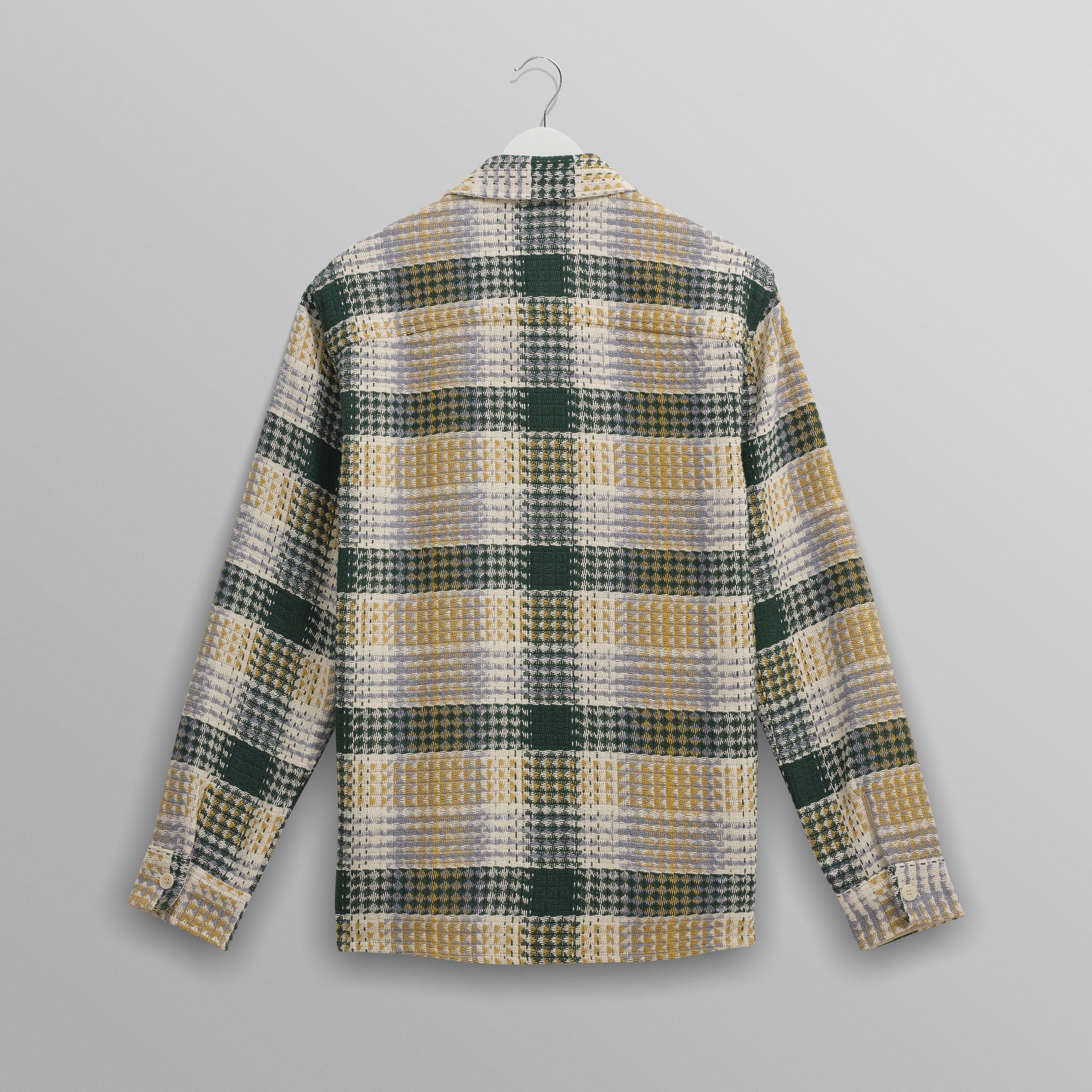オーバーシャツ ADDLE CHECK (ECRU/GREEN)