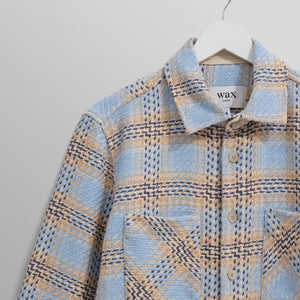 オーバーシャツ EARL CHECK (PALE BLUE/ECRU)