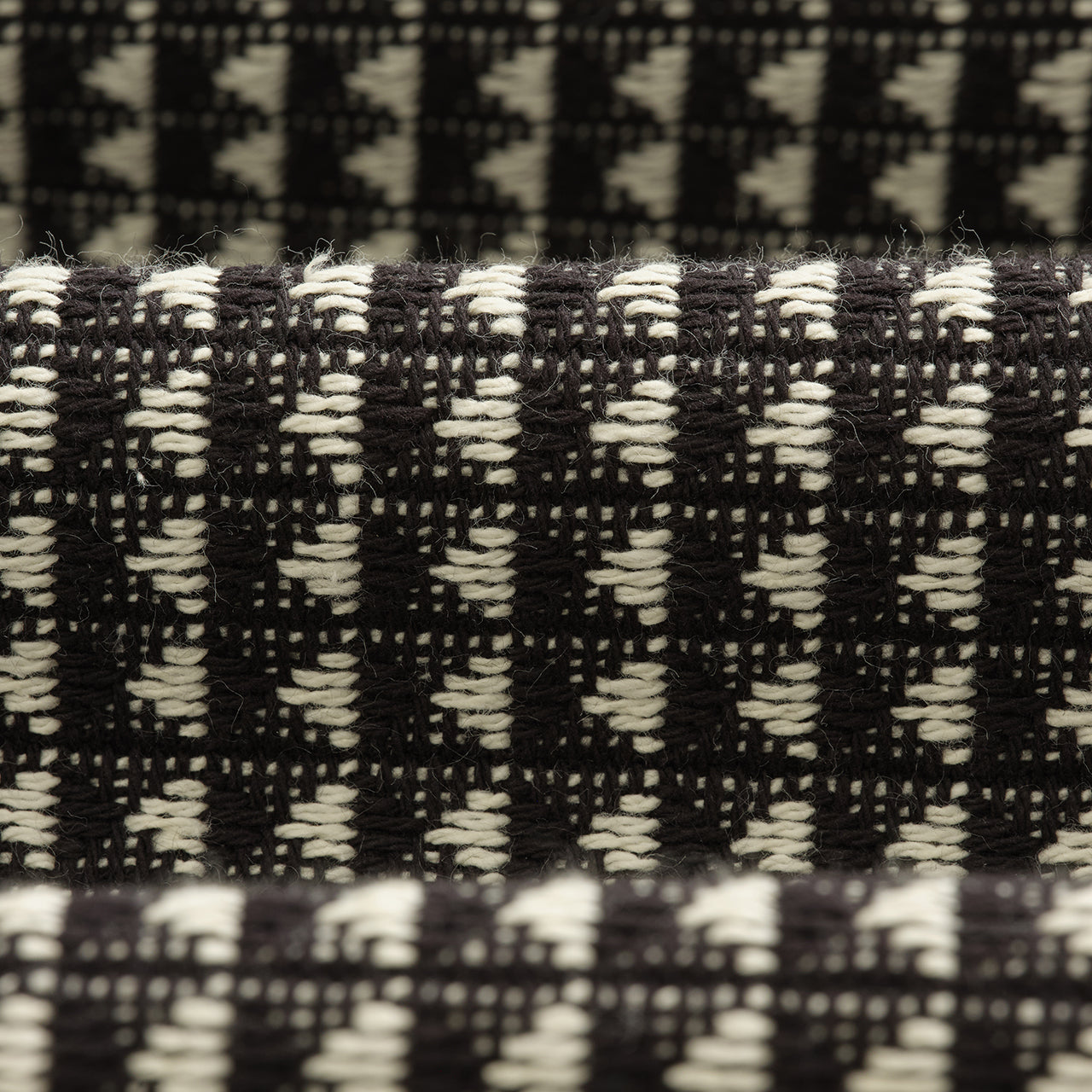 WHオーバーシャツ フロム (BLACK/ ECRU) OSH-WHI-BJQ-BLE ワックスロンドンwax london