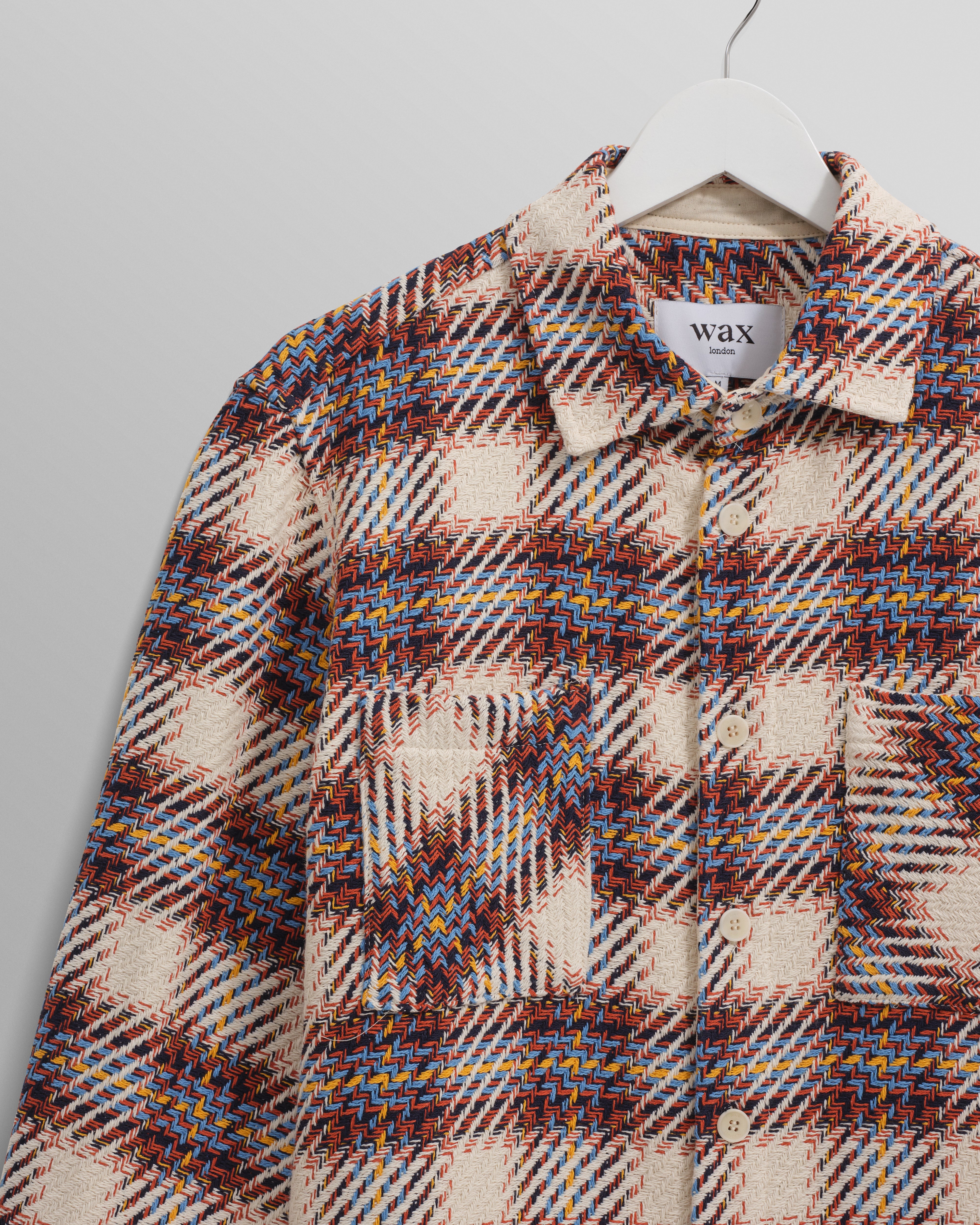 オーバーシャツ HUTTON CHECK (ECRU/MULTI) Whiting Overshirt
