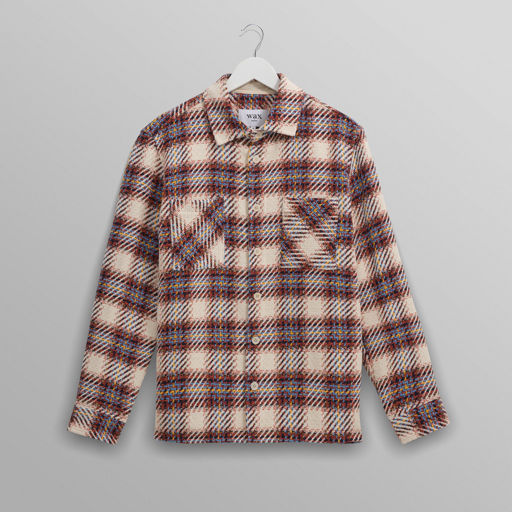 オーバーシャツ HUTTON CHECK (ECRU/MULTI) Whiting Overshirt