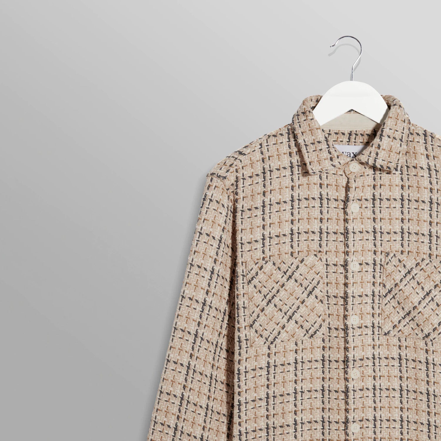 WHオーバーシャツ｜イーデンチェック（BEIGE/ECRU）