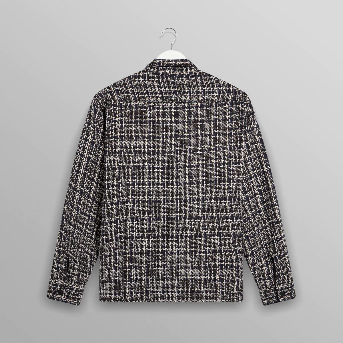 男女兼用 WHオーバーシャツ｜イーデンチェック（NAVY/ECRU）│wax