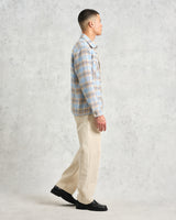 オーバーシャツ EARL CHECK (PALE BLUE/ECRU)