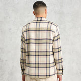 オーバーシャツ HARP CHECK (ECRU/SAGE) Whiting Overshirt