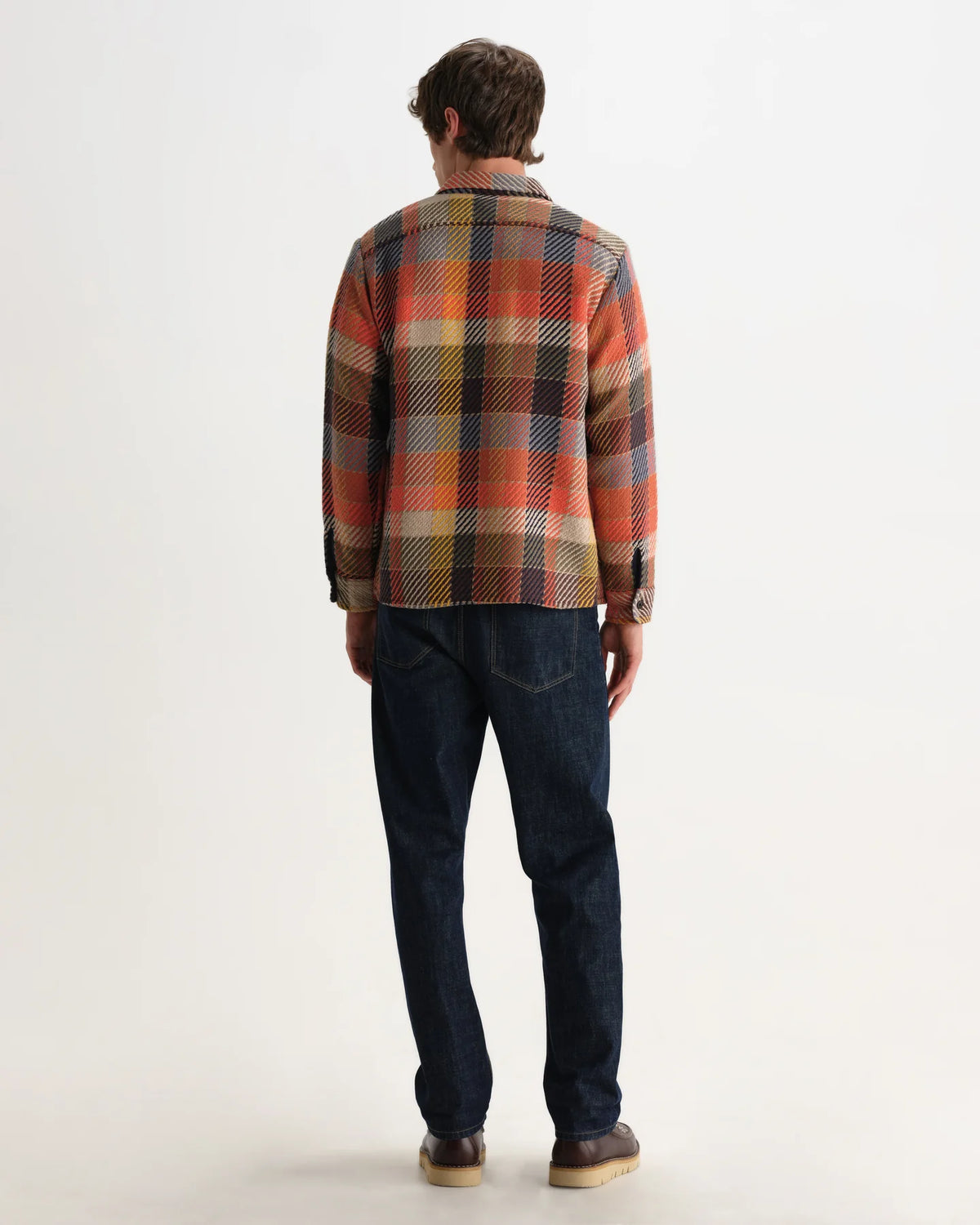 オーバーシャツ PIKE CHECK (ORANGE MULTI)