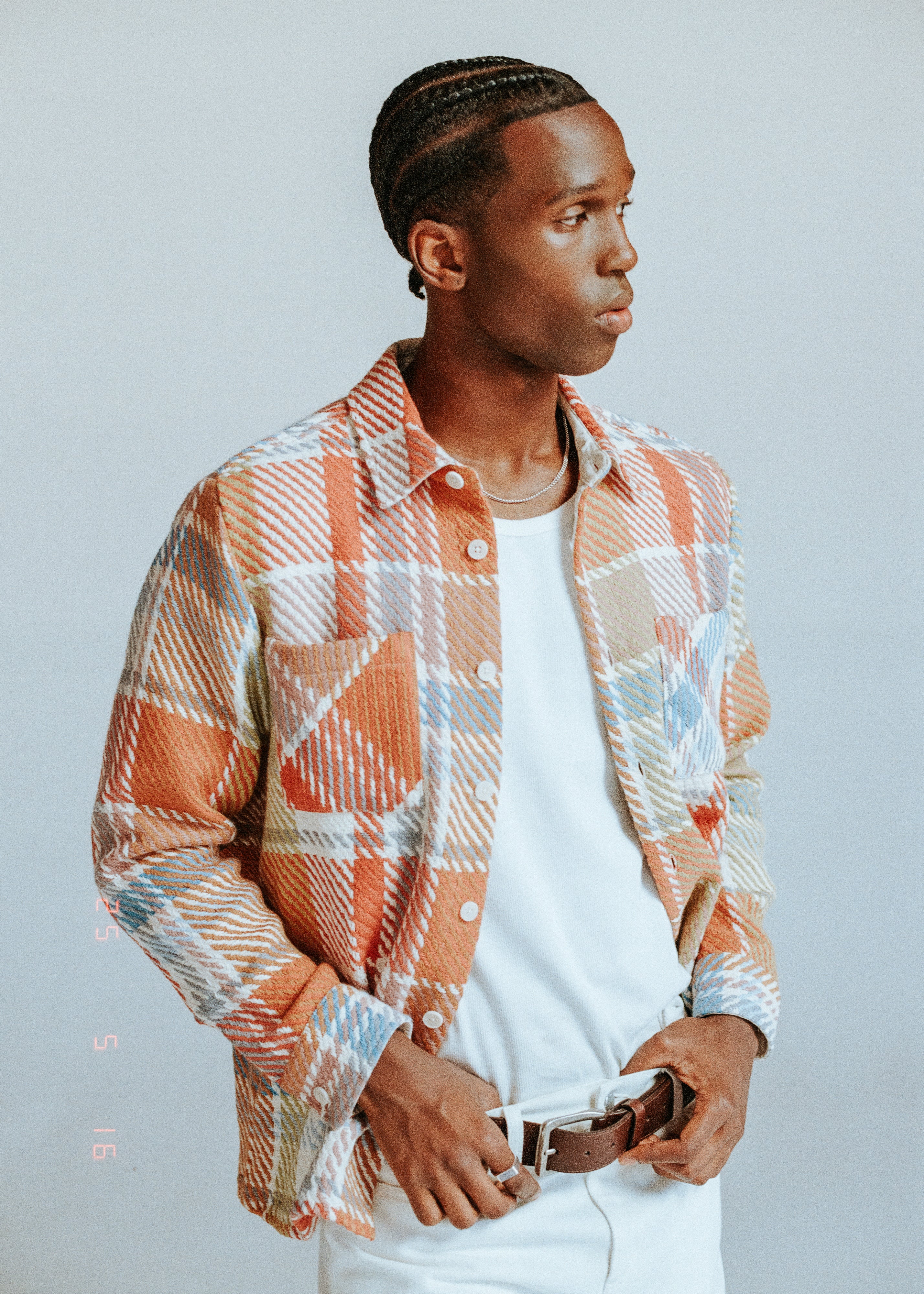 オーバーシャツ BUDE CHECK (PASTEL MULTI)