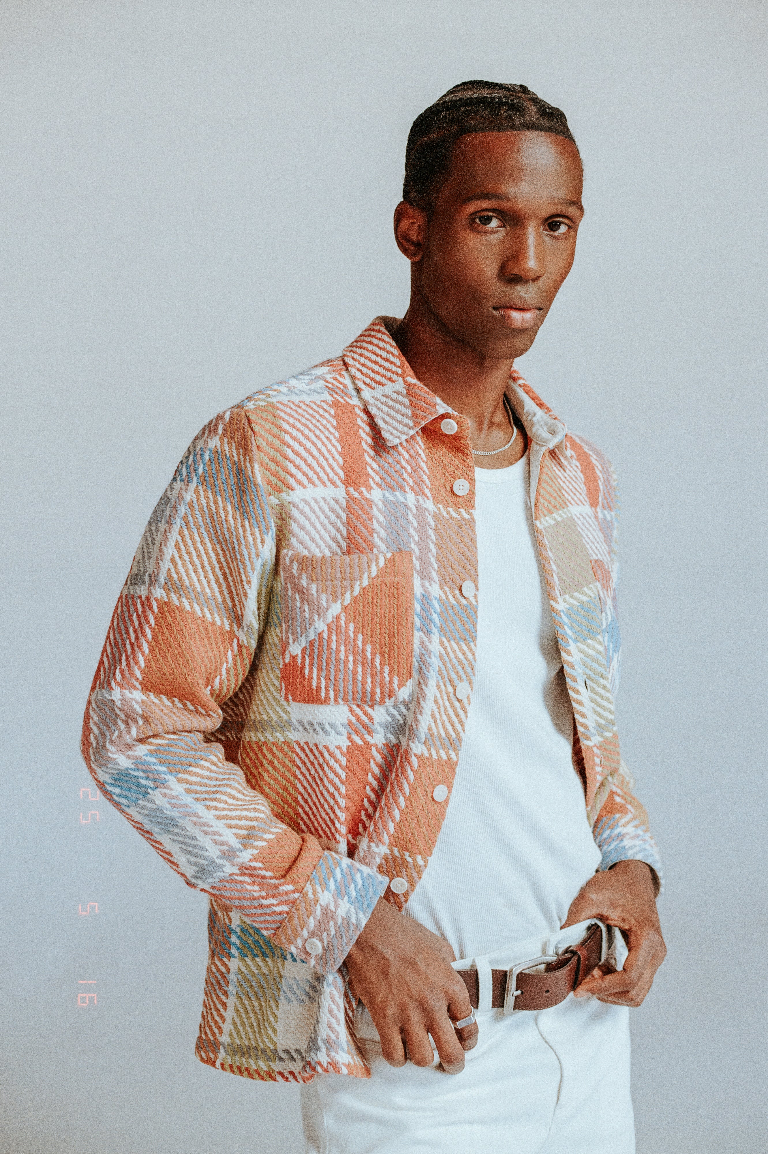 オーバーシャツ BUDE CHECK (PASTEL MULTI)