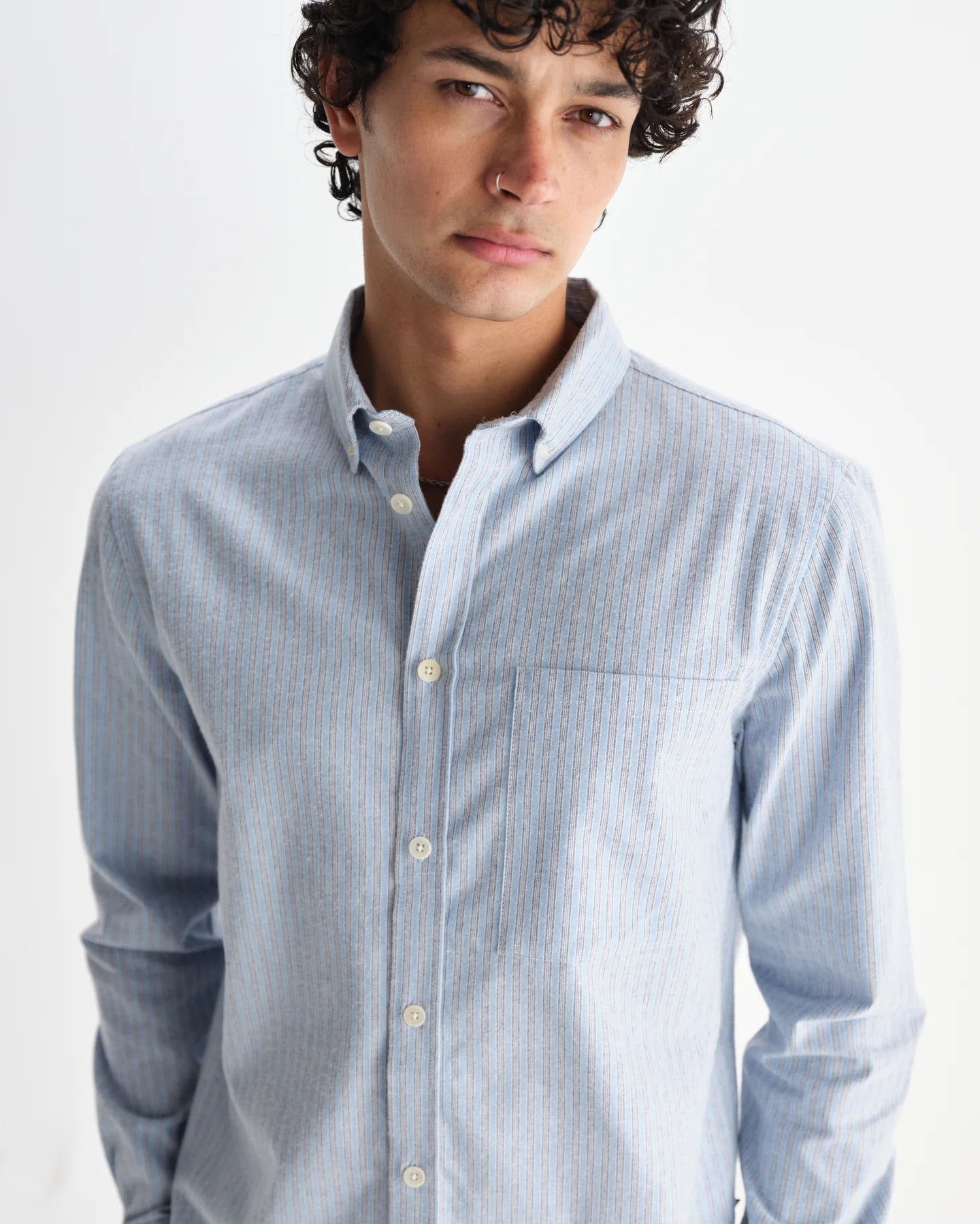 アビンドンシャツ PREP STRIPE (BLUE)