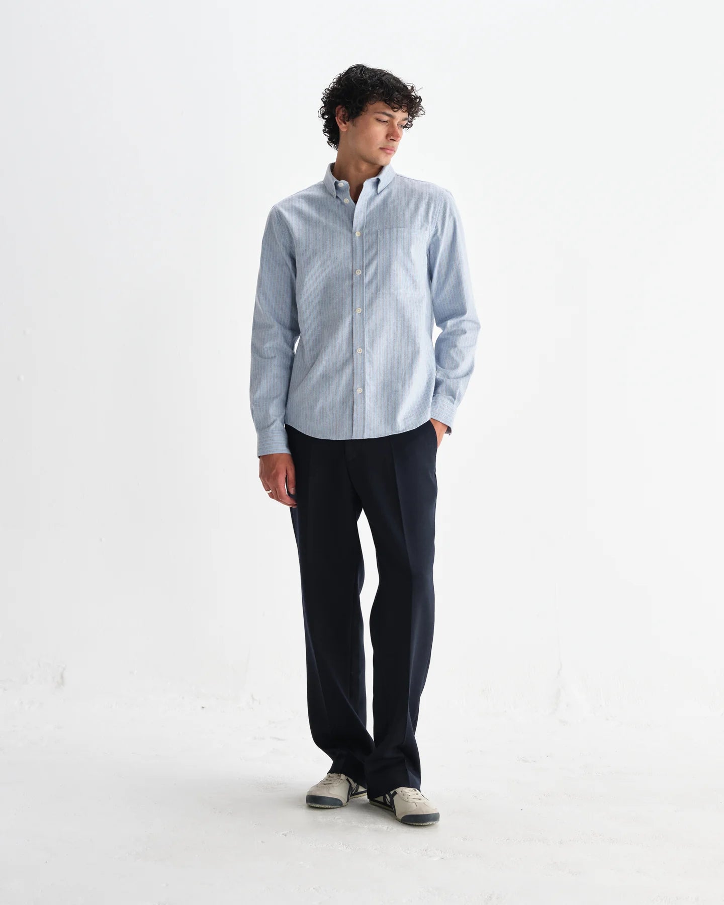 アビンドンシャツ PREP STRIPE (BLUE)