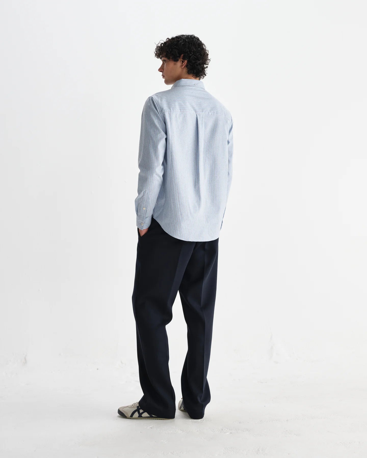アビンドンシャツ PREP STRIPE (BLUE) - グリニッジ オンラインストア