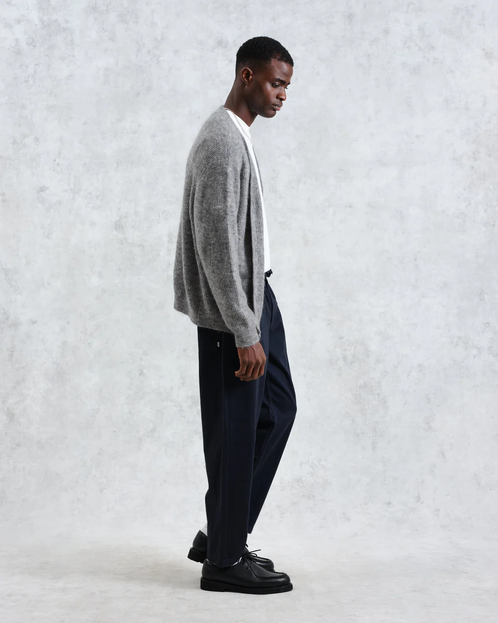 アルバンカーディガン モヘア (GREY MARL) KNT-ALB-BLO-GRM ワックスロンドンwax london