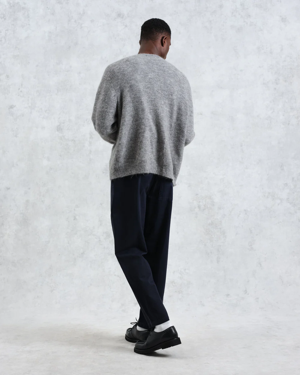 アルバンカーディガン モヘア (GREY MARL) KNT-ALB-BLO-GRM ワックスロンドンwax london