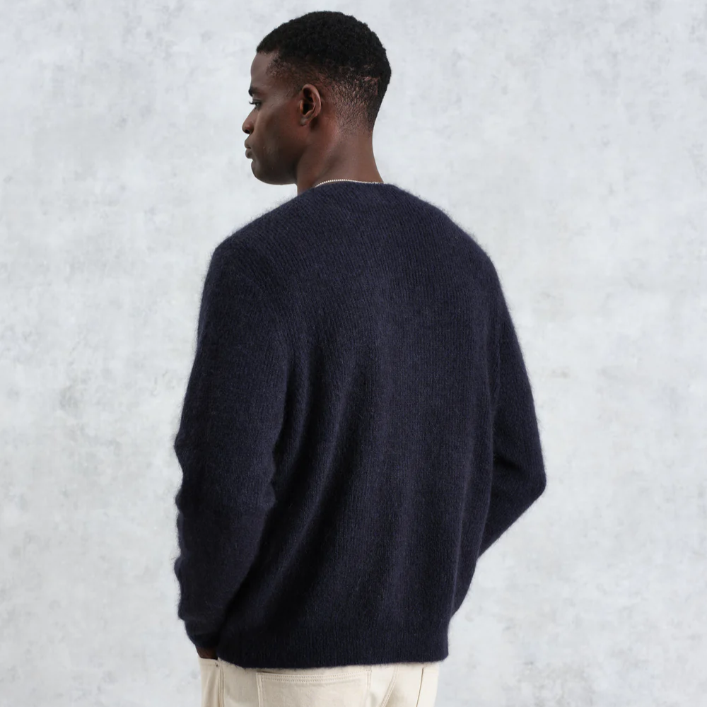 アルバンカーディガン モヘア (NAVY)