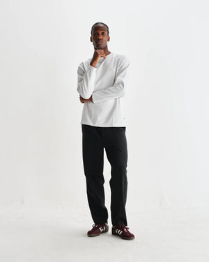 オービントラウザーズ AUBYN WOOL BLEND TWILL (CHACOAL)