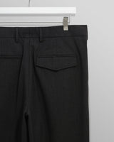 オービントラウザーズ AUBYN WOOL BLEND TWILL (CHACOAL)
