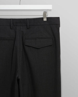 オービントラウザーズ AUBYN WOOL BLEND TWILL (CHACOAL)