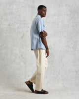 バートレットシャツ TWO TONE LINEN (BLUE)